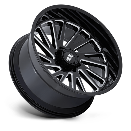 Moto Metal MO811 Combat 22x12 Gloss Black Milled Wheel with 8x170 Bolt Pattern and -44 Offset