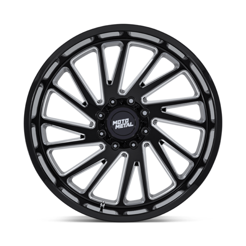 Moto Metal MO811 Combat 24x12 Gloss Black Milled Wheel with 6x135 Bolt Pattern and -44 Offset