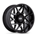 Moto Metal MO812 Turbine 20x10 Gloss Black Machined Face Wheel with -18 Offset