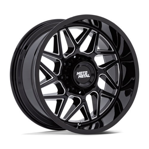 Moto Metal MO812 Turbine 20x9 Gloss Black Milled Wheel with 6x139.7 Bolt Pattern