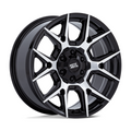 Moto Metal MO813 Mason 20x9 Gloss Black Machined Wheel with 6x135/6x139.7 Bolt Pattern and 95.10mm Center Bore