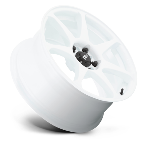 Motegi MR154 BATTLE 17x8 White Wheel with 5x110 Bolt Pattern and +30 Offset