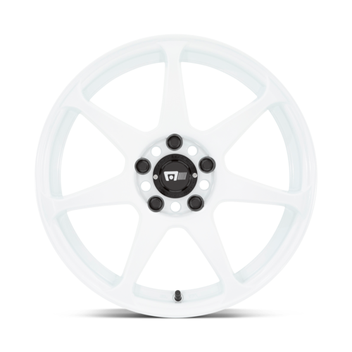 Motegi MR154 BATTLE 17x8 White Alloy Wheel with 5x114.3 Bolt Pattern and +30 Offset