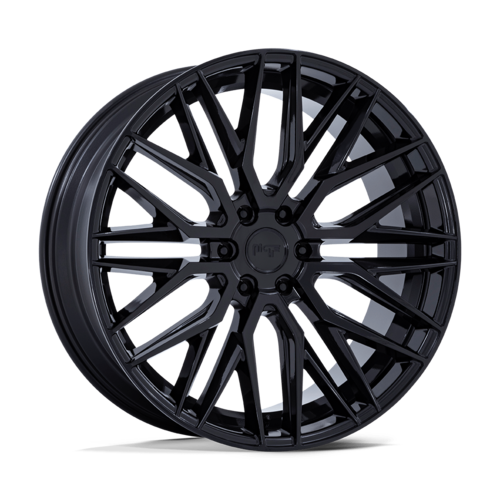 Niche 1PC M224 Gamma 22x9.5 Inch Gloss Black Wheel with 6x135 Bolt Pattern and +25 Offset