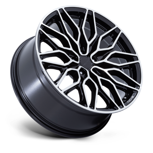 Niche 1PC NC277 Calabria 5 20x10.5 Gloss Black Machined Wheel with 5x112 Bolt Pattern and +38 Offset