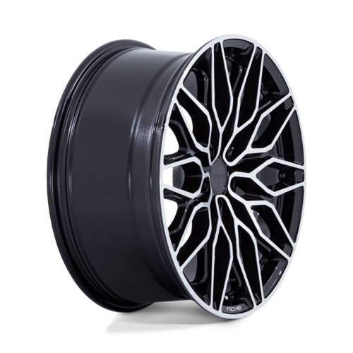 Niche 1PC NC277 Calabria 5 20x10.5 Gloss Black Machined Wheel with 5x112 Bolt Pattern and +38 Offset