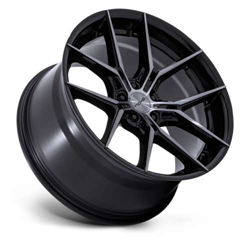Niche 1PC NC279 PRODIGY 5 24x10 Wheel with 5x127 Bolt Pattern and 71.5mm Center Bore in Gloss Black Dark Tinted Clear Finish