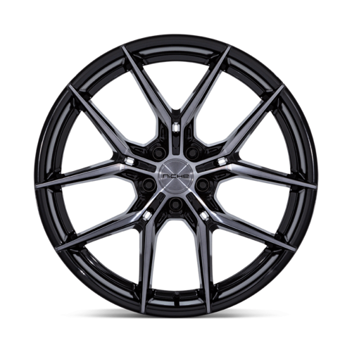 Niche 1PC Prodigy 5 24x10 Black Gloss Dark Tinted Clear Wheel with 5x112 Bolt Pattern and +20 Offset