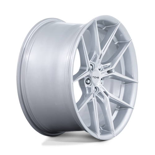 Niche 1PC Prodigy 5 19x9.5 Silver with Machined Face Wheel - 5x112 Bolt Pattern, +25 Offset
