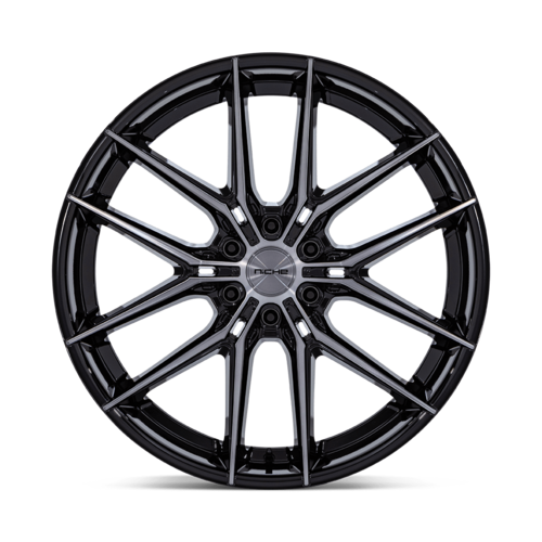 Niche 1PC Prodigy 6 24x10 Wheel - Gloss Black Dark Tinted Clear Finish, 6x135 Bolt Pattern, +25 Offset