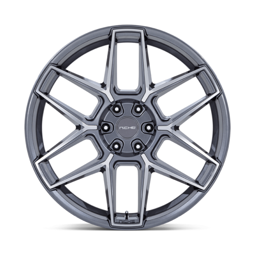 Niche 1PC NC281 RISE 22x10.5 Inch Alloy Wheel with Anthracite Machined Finish and 5x115 Bolt Pattern