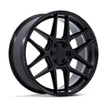 Niche 1PC NC281 RISE 24x10 Gloss Black Wheel with 6x139.7 Bolt Pattern and +30 Offset