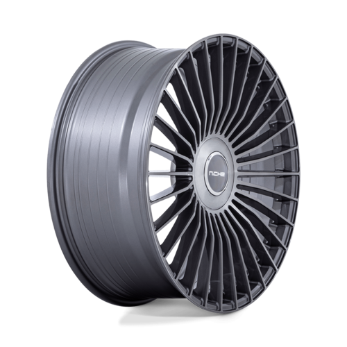 Niche 1PC NC282 Serene 22x10.5 Inch Alloy Wheel with 5x108/114.3 Bolt Pattern and 45mm Offset in Gloss Titanium Brushed Finish