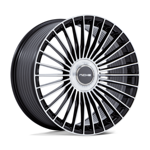 Niche 1PC NC282 Serene 20x9 Gloss Black Machined Wheel with 5x112/114.3 Bolt Pattern and +35 Offset