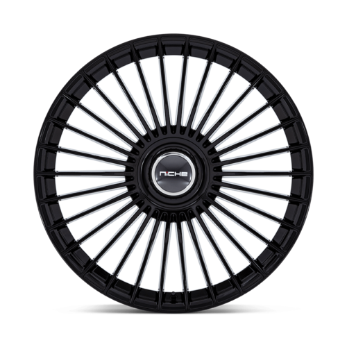 Niche 1PC NC282 Serene 20x9 Gloss Black Wheel with 5x112/120 Bolt Pattern and +20 Offset