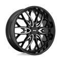 DUB 1PC S263 OG 24x10 Gloss Black Milled Wheel with 6x135 Bolt Pattern and +30 Offset