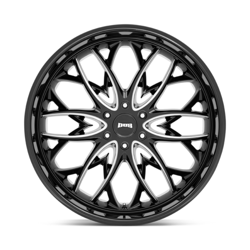 DUB 1PC S263 OG 22x9.5 Gloss Black Milled Wheel with 6x135 Bolt Pattern and +30 Offset