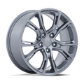 Performance Replicas PR137S 17x8 Silver Gray Wheel with 5x127 Bolt Pattern and 71.5mm Center Bore