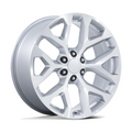 Performance Replicas PR177 20x9 Silver Machined Wheel with 6x139.7 Bolt Pattern and +24 Offset
