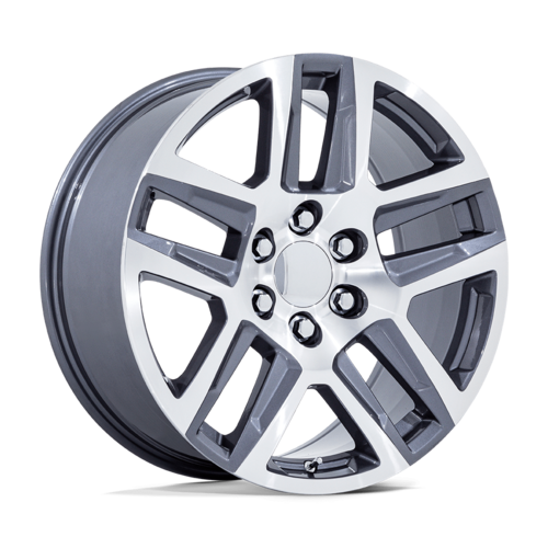 Performance Replicas PR203 22x9 Gunmetal Machined Wheel with 6x139.7 Bolt Pattern and +28 Offset