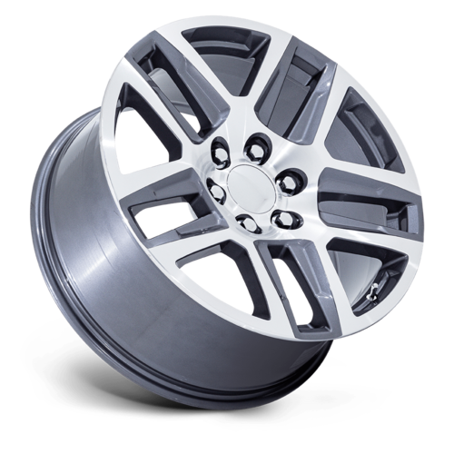 Performance Replicas PR203 22x9 Gunmetal Machined Wheel with 6x139.7 Bolt Pattern and +28 Offset