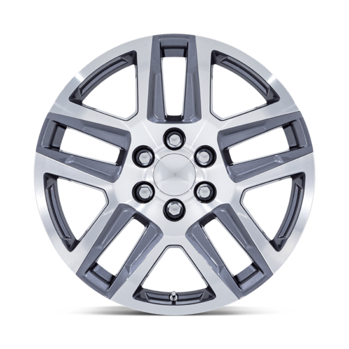 Performance Replicas PR203 20x9 Gunmetal Machined Aluminum Wheel with 6x139.7 Bolt Pattern and +28 Offset