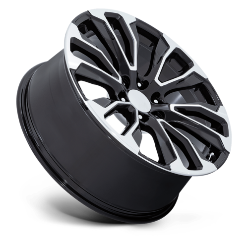 Performance Replicas PR211 24x10 Gloss Black with Machined Face Wheel with 6x139.7 Bolt Pattern and 78.10 Center Bore