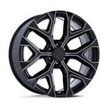 Performance Replicas PR177 22x9 Gloss Black Milled Off-Road Wheel with 6x139.7 Bolt Pattern and +24 Offset