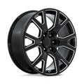 Performance Replicas PR199 26x10 Gloss Black Milled Wheel with 6x139.7 Bolt Pattern and +31 Offset