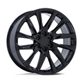Performance Replicas PR213 22x9 Inch Gloss Black Wheel with 6x139.7 Bolt Pattern and +28 Offset