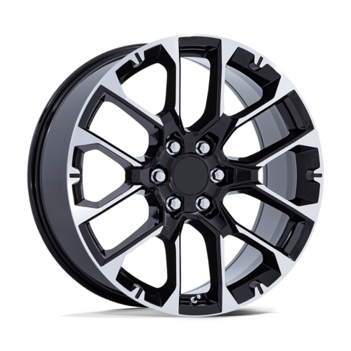 Performance Replicas PR224 22x9 Gloss Black Machined Wheel with 6x139.7 Bolt Pattern and +28 Offset