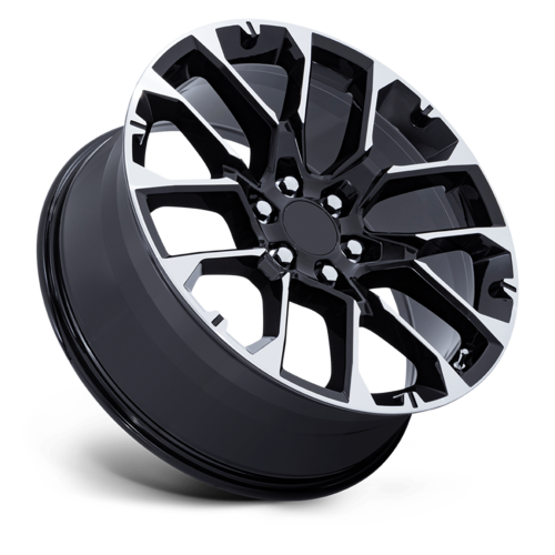 Performance Replicas PR224 22x9 Gloss Black Machined Wheel with 6x139.7 Bolt Pattern and +28 Offset
