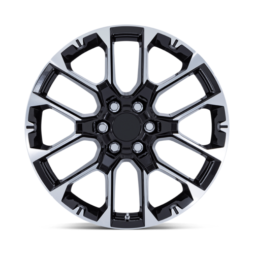Performance Replicas PR224 22x9 Gloss Black Machined Wheel with 6x139.7 Bolt Pattern and +28 Offset