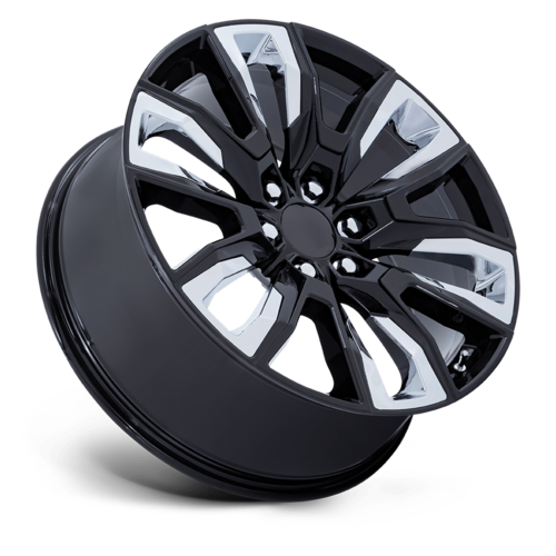 Performance Replicas PR225 22x9 Gloss Black Alloy Wheel with Accents and 6x139.7 Bolt Pattern