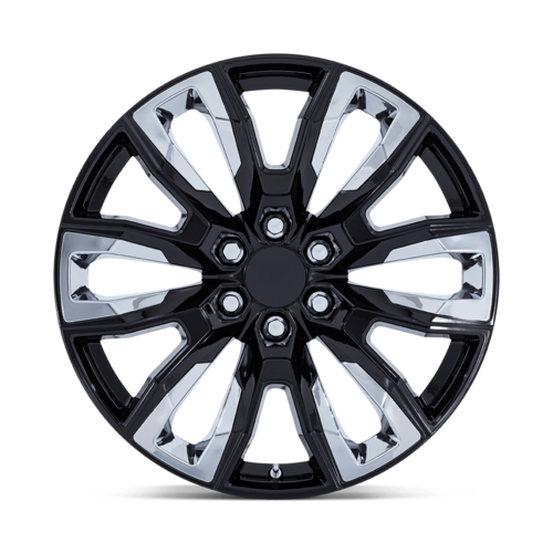 Performance Replicas PR225 22x9 Gloss Black Alloy Wheel with Accents and 6x139.7 Bolt Pattern