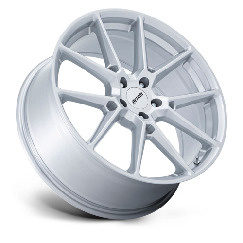 Petrol PE002 P1E 17x8 inch Gloss Silver Alloy Wheel with 5x114.3 Bolt Pattern and +40 Offset