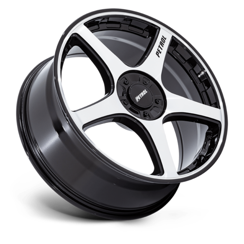 Petrol PE003 P2E 20x8.5 Gloss Black Machined Alloy Wheel with 5x108/5x114.3 Bolt Pattern and +40 Offset
