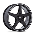 Petrol P2E 20x8.5 Gloss Black with Machined Lip Wheel - 5x112/120 Bolt Pattern, +35 Offset, 74.10 Center Bore