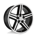 Performance Replicas PR148B 18x8 Gloss Black Machined Wheel with 5x120.65 Bolt Pattern and 73.10 Center Bore