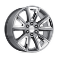 Performance Replicas PR168 22x9 Hyper Silver with Chrome Accents Wheel
