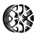 Performance Replicas PR169 20x9 Gloss Black with Machined Spokes Wheel - 6x139.7 Bolt Pattern, 78.10 Center Bore, +27 Offset