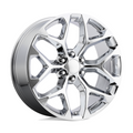 Performance Replicas PR176 Chrome 24x10 Wheel with 6x139.7 Bolt Pattern and 78.1mm Center Bore