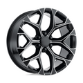 Performance Replicas PR176M 20x9 Gloss Black Milled Wheel with 6x139.7 Bolt Pattern and 78.10mm Center Bore