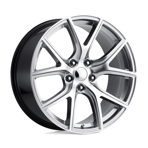 Performance Replicas PR181HM 20x9 Hyper Silver Machined Wheel with 5x127 Bolt Pattern and 71.50 Center Bore