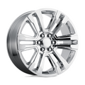 Performance Replicas PR182 Chrome 20x9 Wheel with 6x139.7 Bolt Pattern and 78.1mm Center Bore