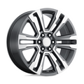 Performance Replicas PR182 20x9 Gunmetal Machined Wheel with 6x139.7 Bolt Pattern and 78.10 Center Bore