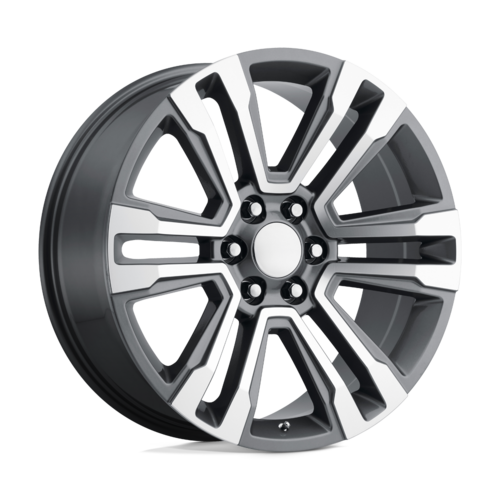 Performance Replicas PR182 20x9 Gunmetal Machined Wheel with 6x139.7 Bolt Pattern and 78.10 Center Bore