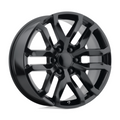 Performance Replicas PR196 20x9 Satin Black Wheel with 6x139.7 Bolt Pattern and 78.10 Center Bore
