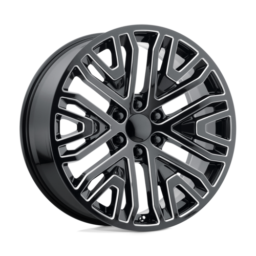 Performance Replicas PR197 24x10 Gloss Black Milled Wheel with 6x139.7 Bolt Pattern and +31 Offset