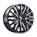 Performance Replicas PR198 24x10 Inch Gloss Black Wheels with 6x139.7 Bolt Pattern and 78.1mm Center Bore